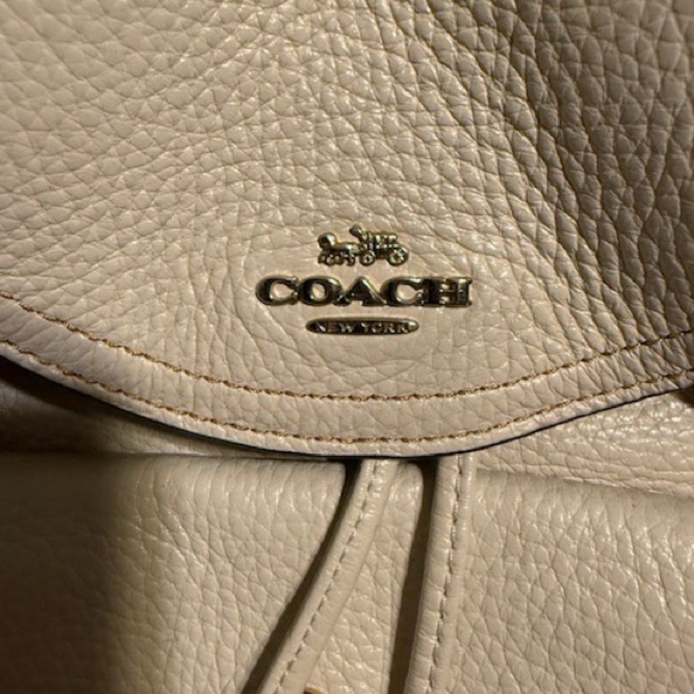 Coach Off-White Leather Backpack - Picture 2 of 3